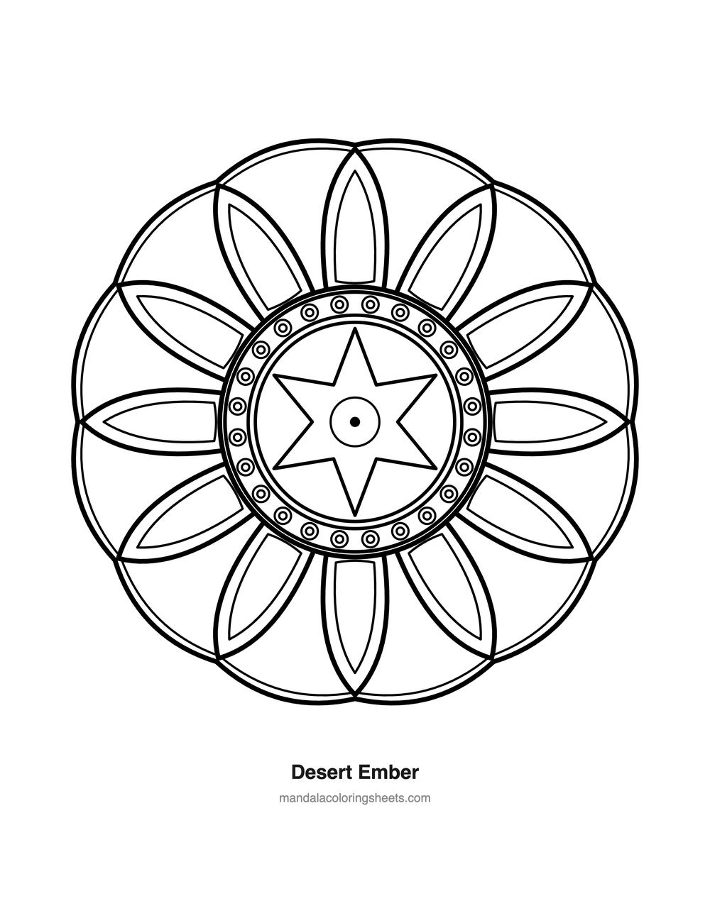 Desert Ember free printable