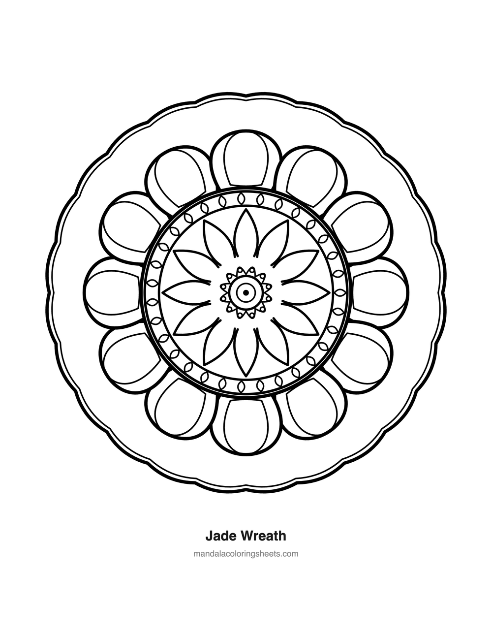 Jade Wreath free printable