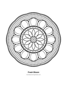 All-Access Bundle — printable mandala coloring page