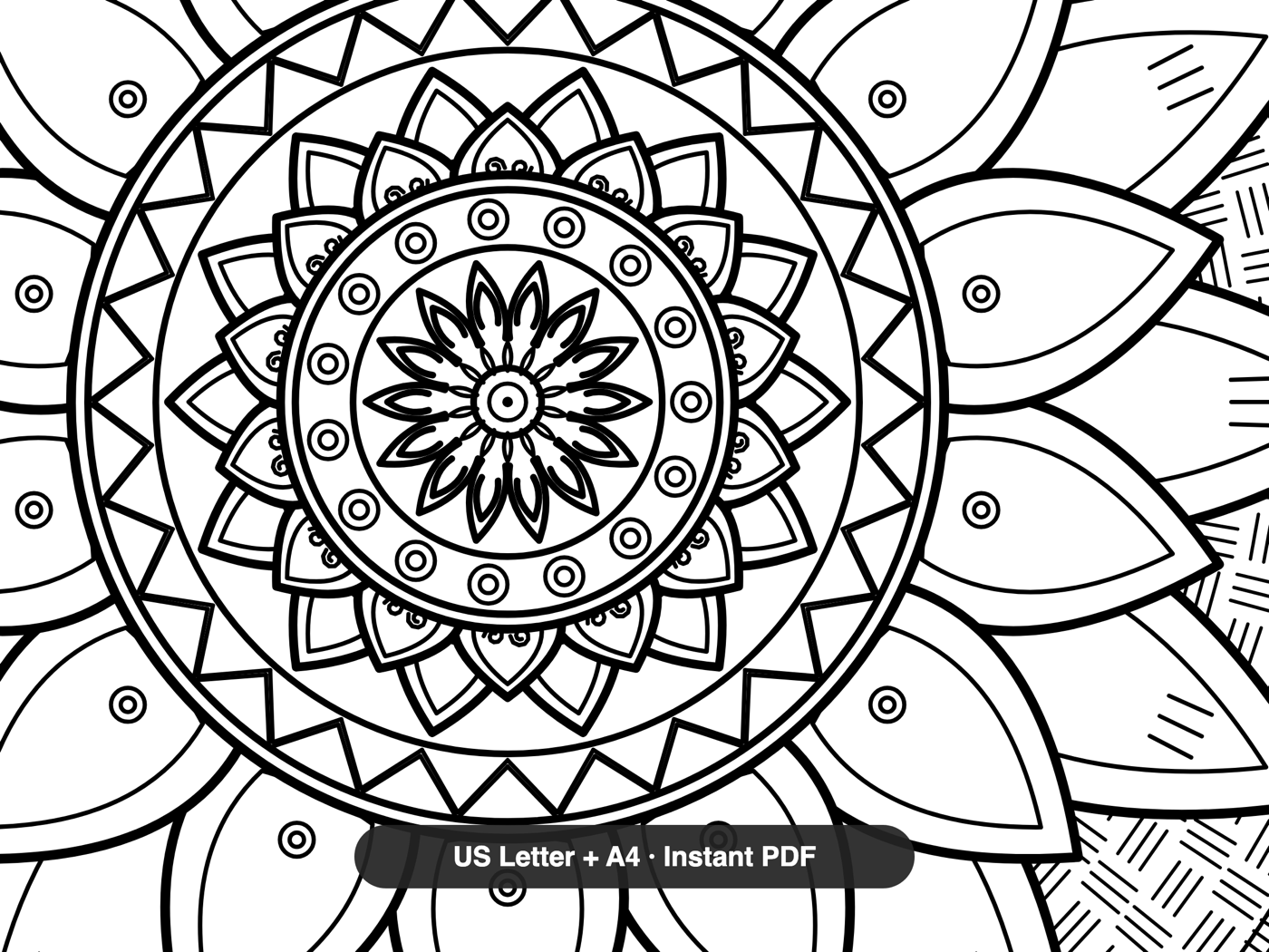 Celtic Knot Mandalas — line-art detail