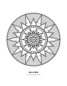 Celtic Knot Mandalas coloring page — 05 Isle Of Mull
