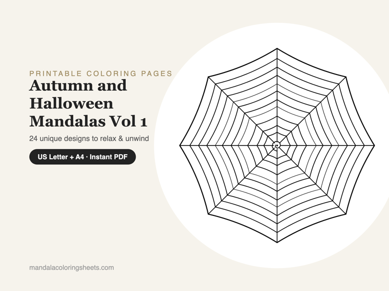 Autumn & Halloween Mandalas — cover preview