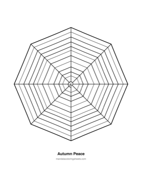 Autumn & Halloween Mandalas coloring page — 06 Autumn Peace