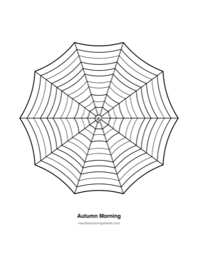 Autumn & Halloween Mandalas coloring page — 10 Autumn Morning