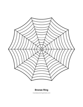 Autumn & Halloween Mandalas coloring page — 18 Bronze Ring
