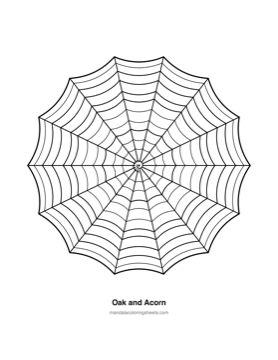 Autumn & Halloween Mandalas coloring page — 20 Oak And Acorn