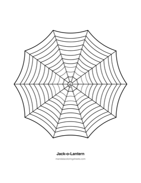Autumn & Halloween Mandalas coloring page — 21 Jack O Lantern