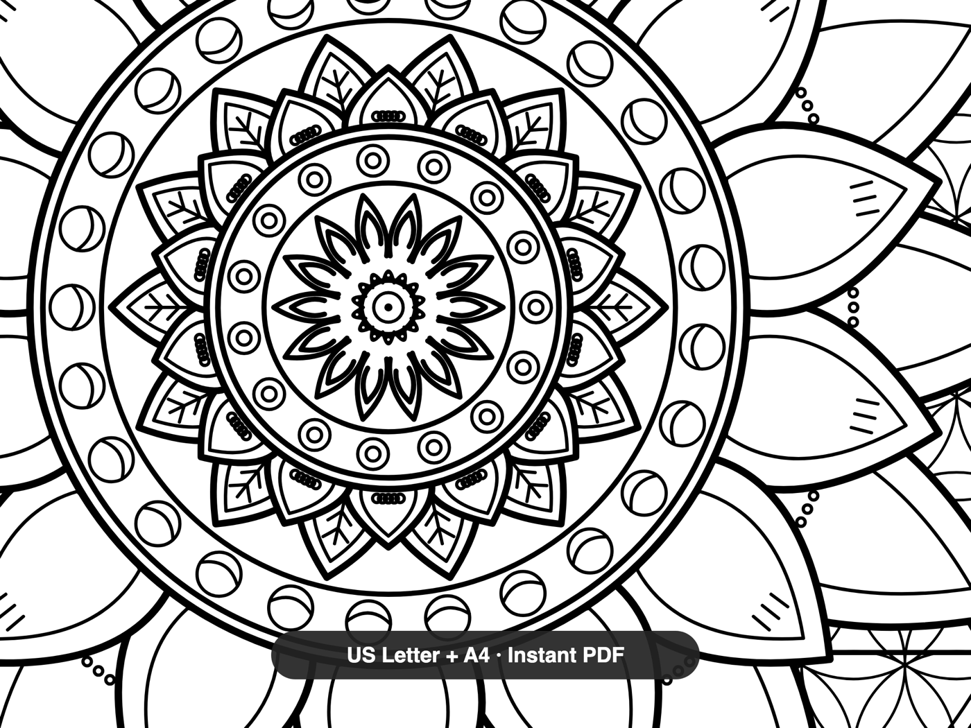Sacred Geometry Mandalas — line-art detail